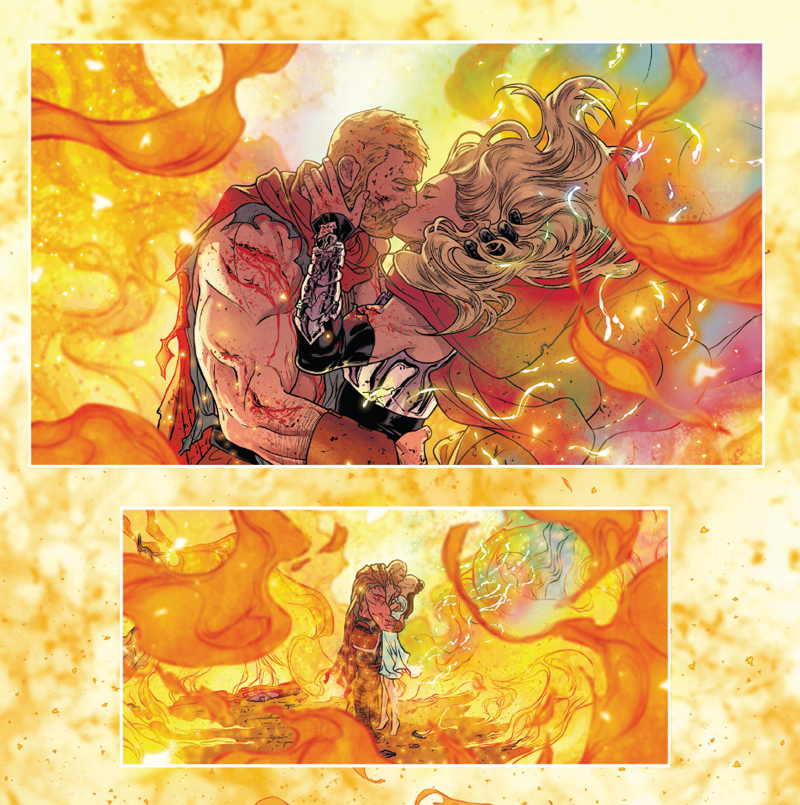 Jane and Odinson say goodbye.